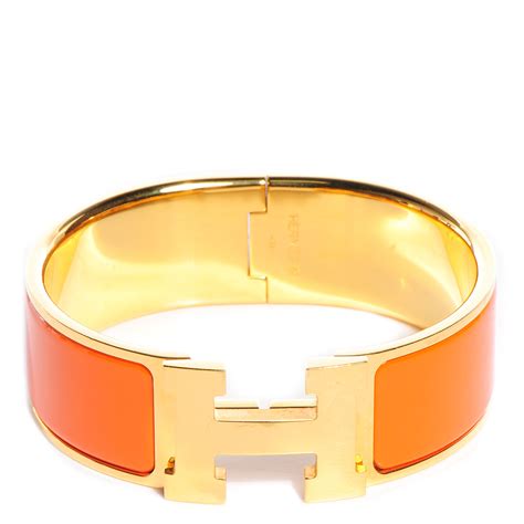 hermes bracelet orange